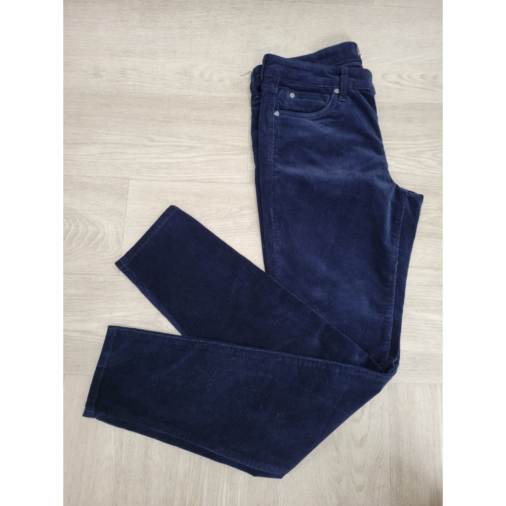 NWT KUT From The Kloth Diana Fab Ab Skinny Corduroy Pants Women's 6 Navy Blue - Picture 2 of 8